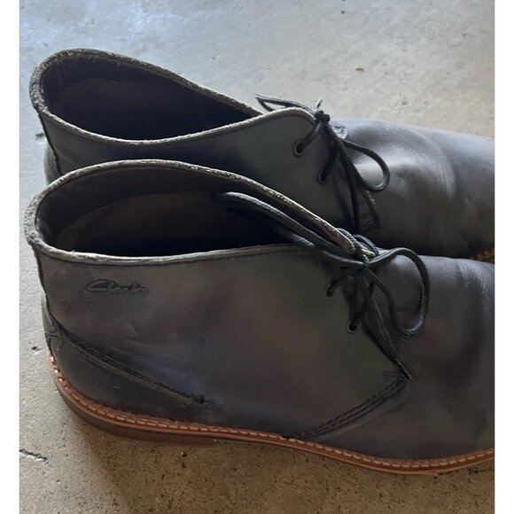 Clarks Black Wallabee Boot Lace Up Comfort Lace Shoes Leather Men’s Size 11 M main image 10